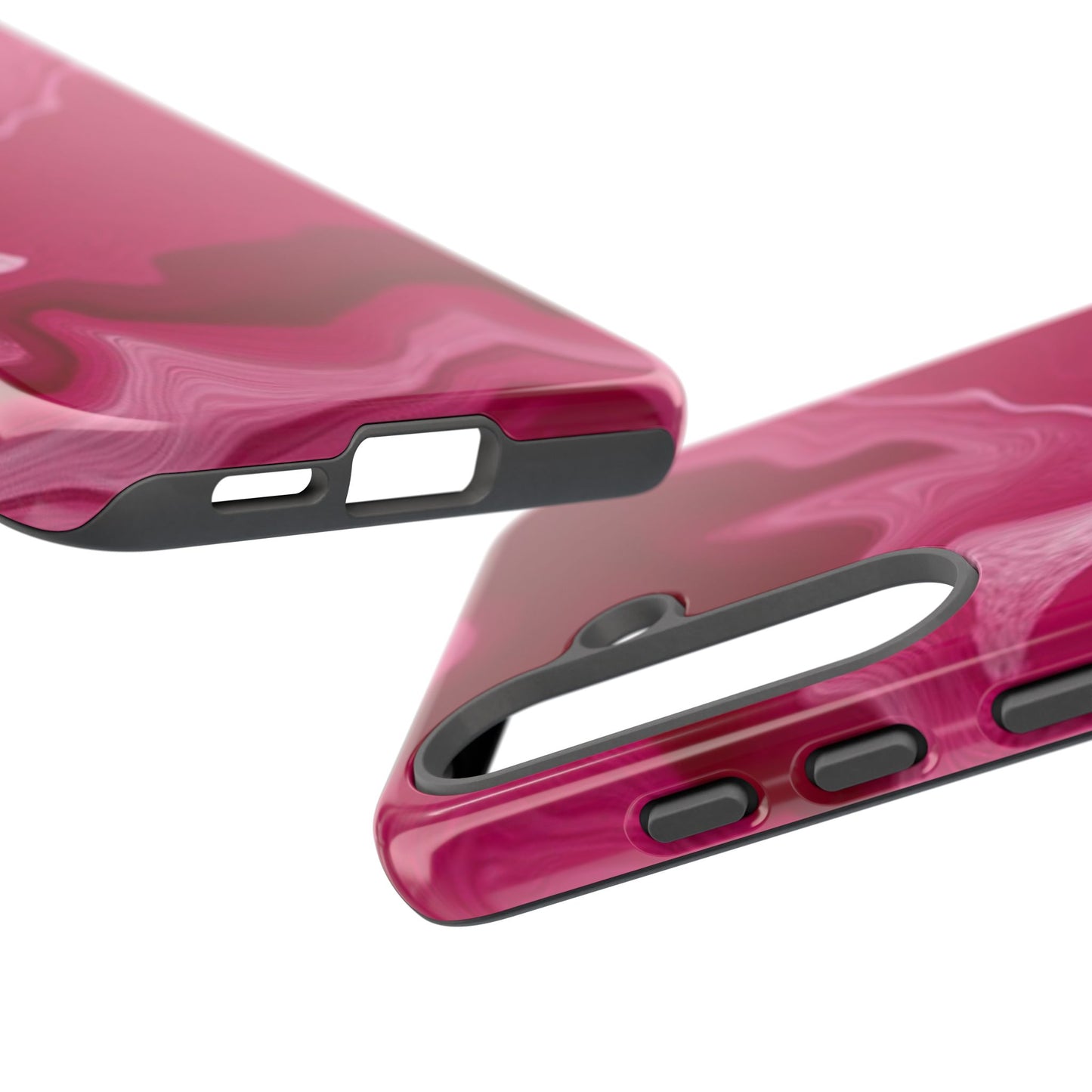 Tough Cases - Pink Marbled Phone Case for Stylish Protection