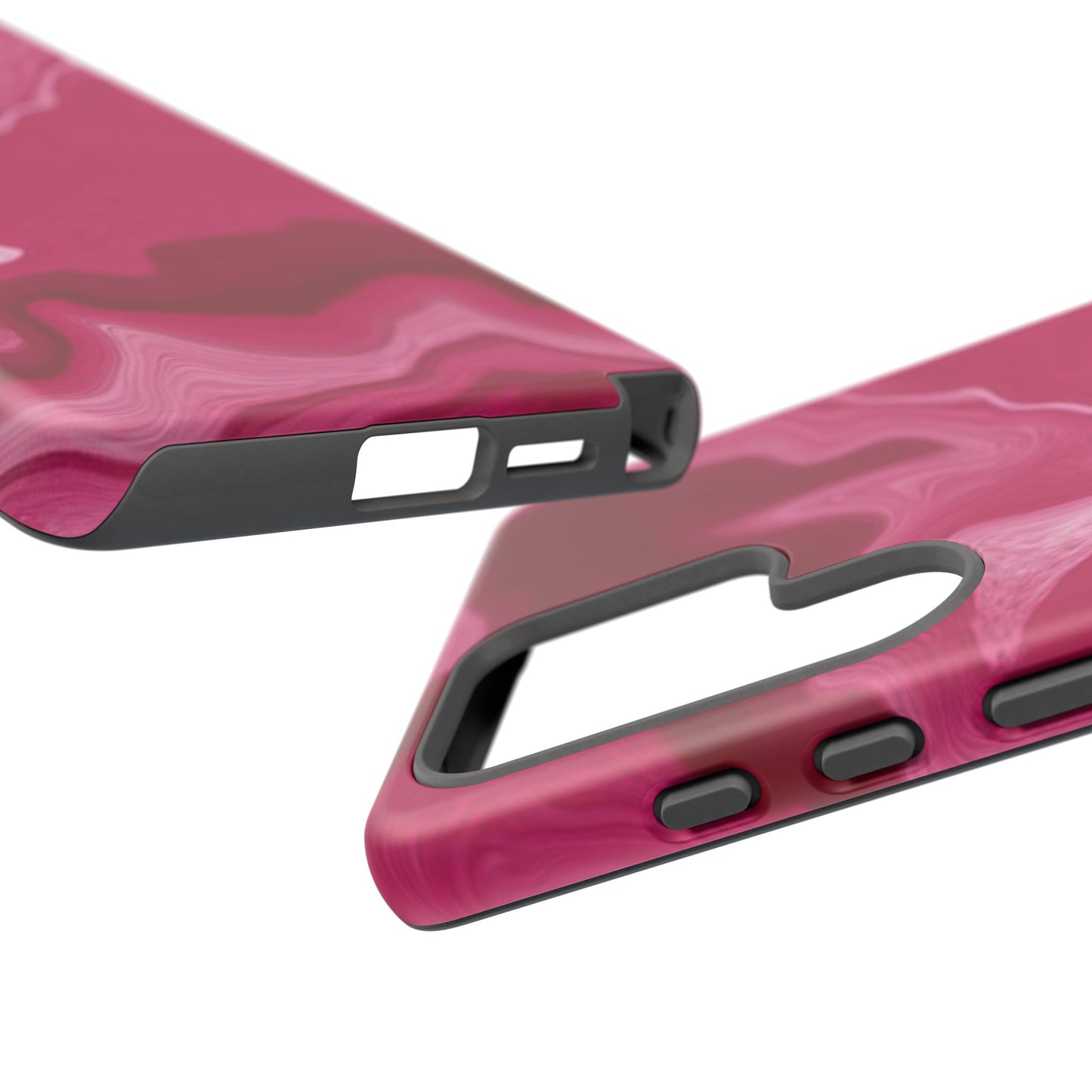 Tough Cases - Pink Marbled Phone Case for Stylish Protection