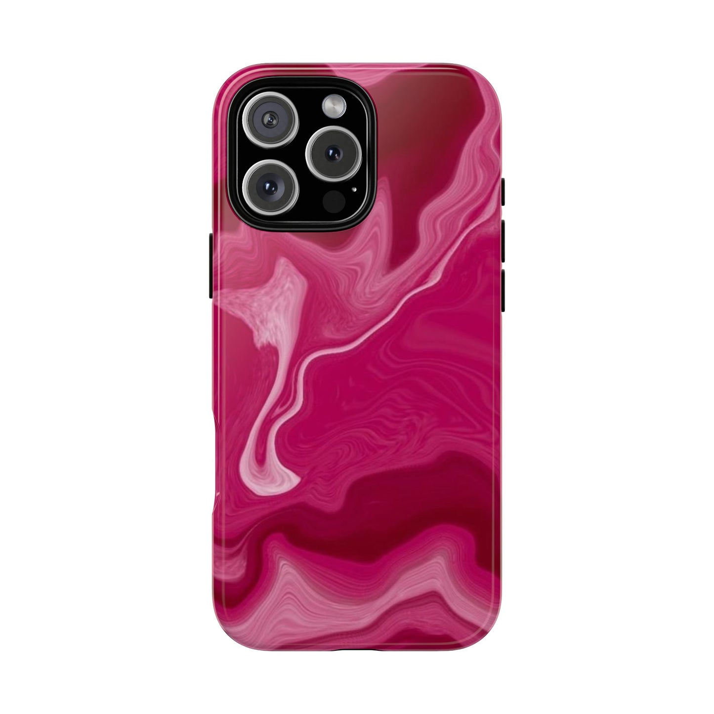 Tough Cases - Pink Marbled Phone Case for Stylish Protection