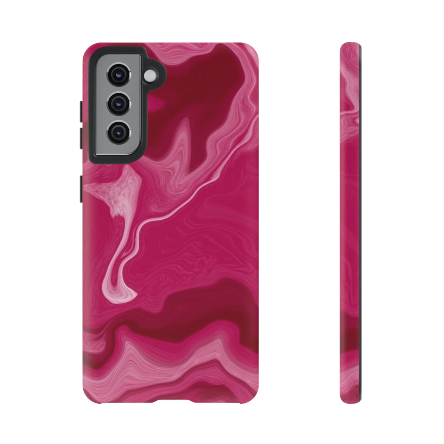 Tough Cases - Pink Marbled Phone Case for Stylish Protection