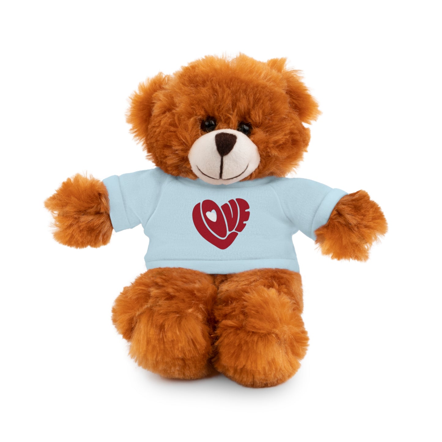 Love Heart Stuffed Animal with Tee - Perfect Gift for Valentine's Day and Special Occasions