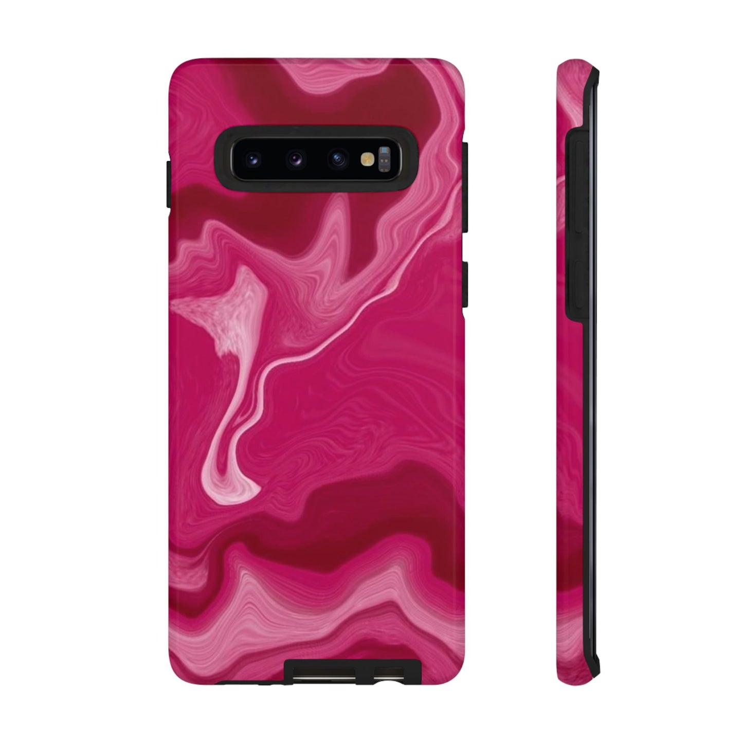 Tough Cases - Pink Marbled Phone Case for Stylish Protection