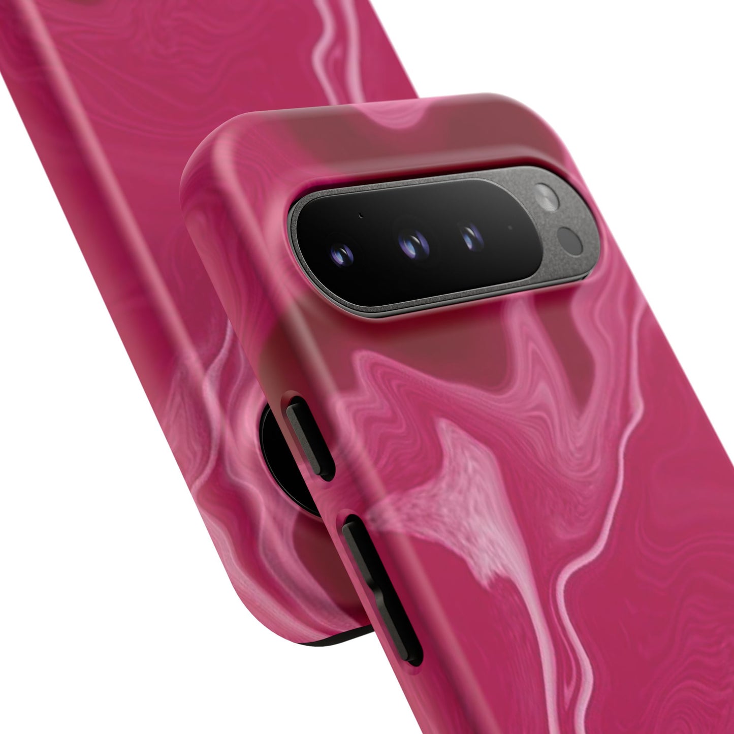 Tough Cases - Pink Marbled Phone Case for Stylish Protection