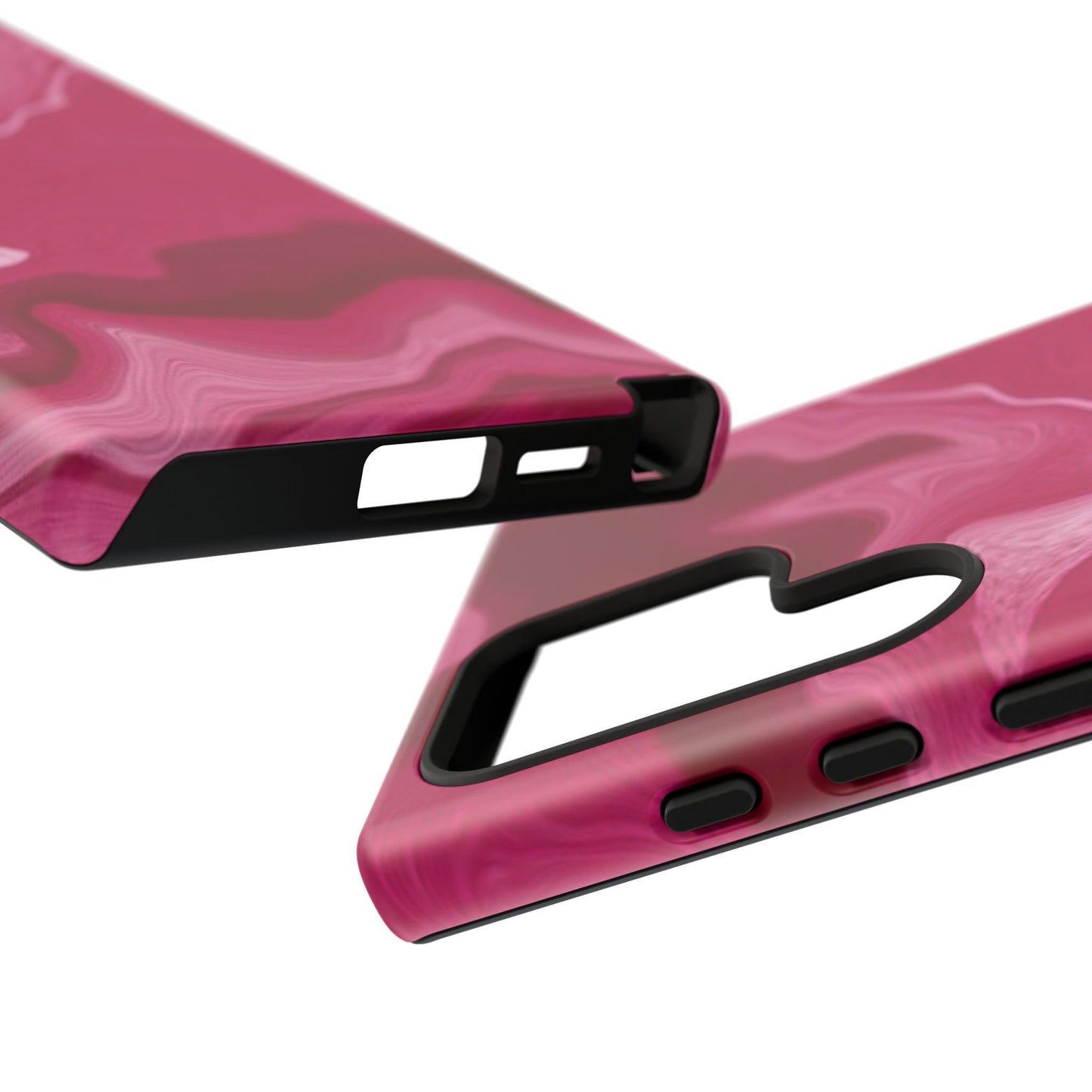 Tough Cases - Pink Marbled Phone Case for Stylish Protection