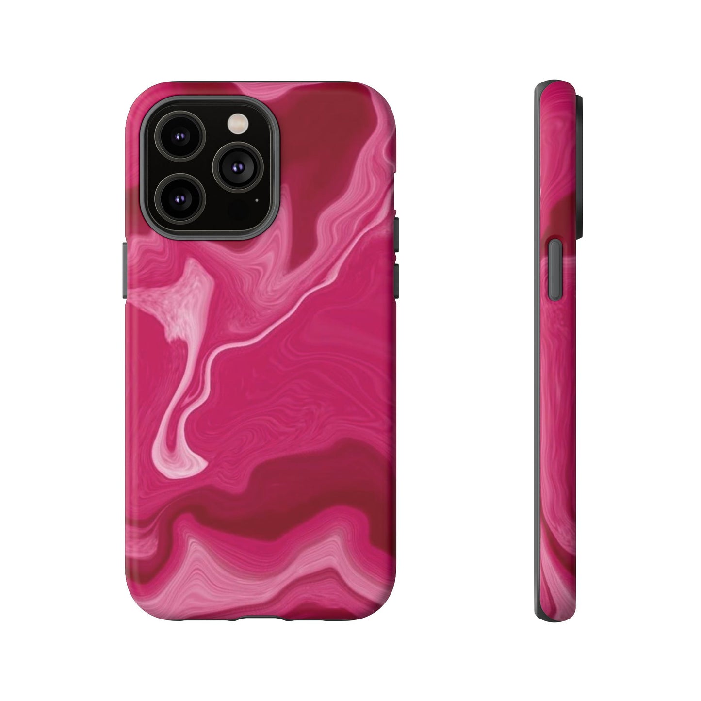 Tough Cases - Pink Marbled Phone Case for Stylish Protection