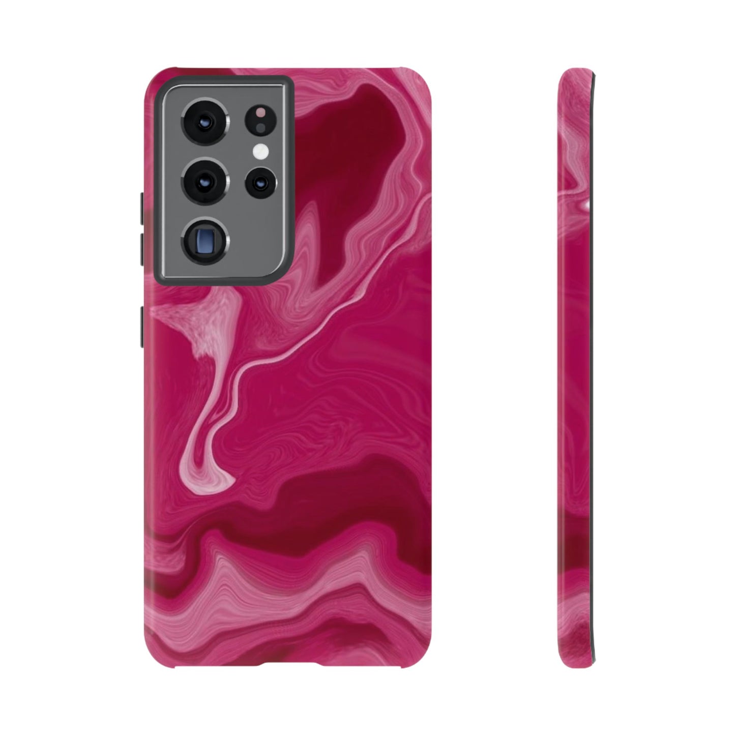 Tough Cases - Pink Marbled Phone Case for Stylish Protection