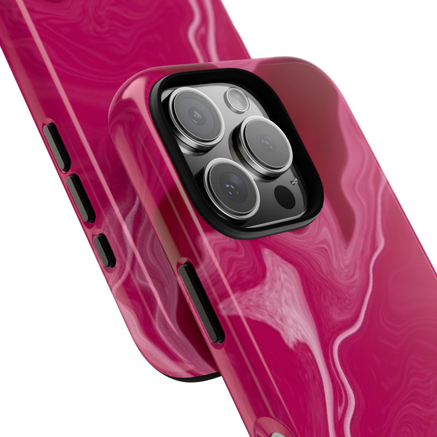 Tough Cases - Pink Marbled Phone Case for Stylish Protection