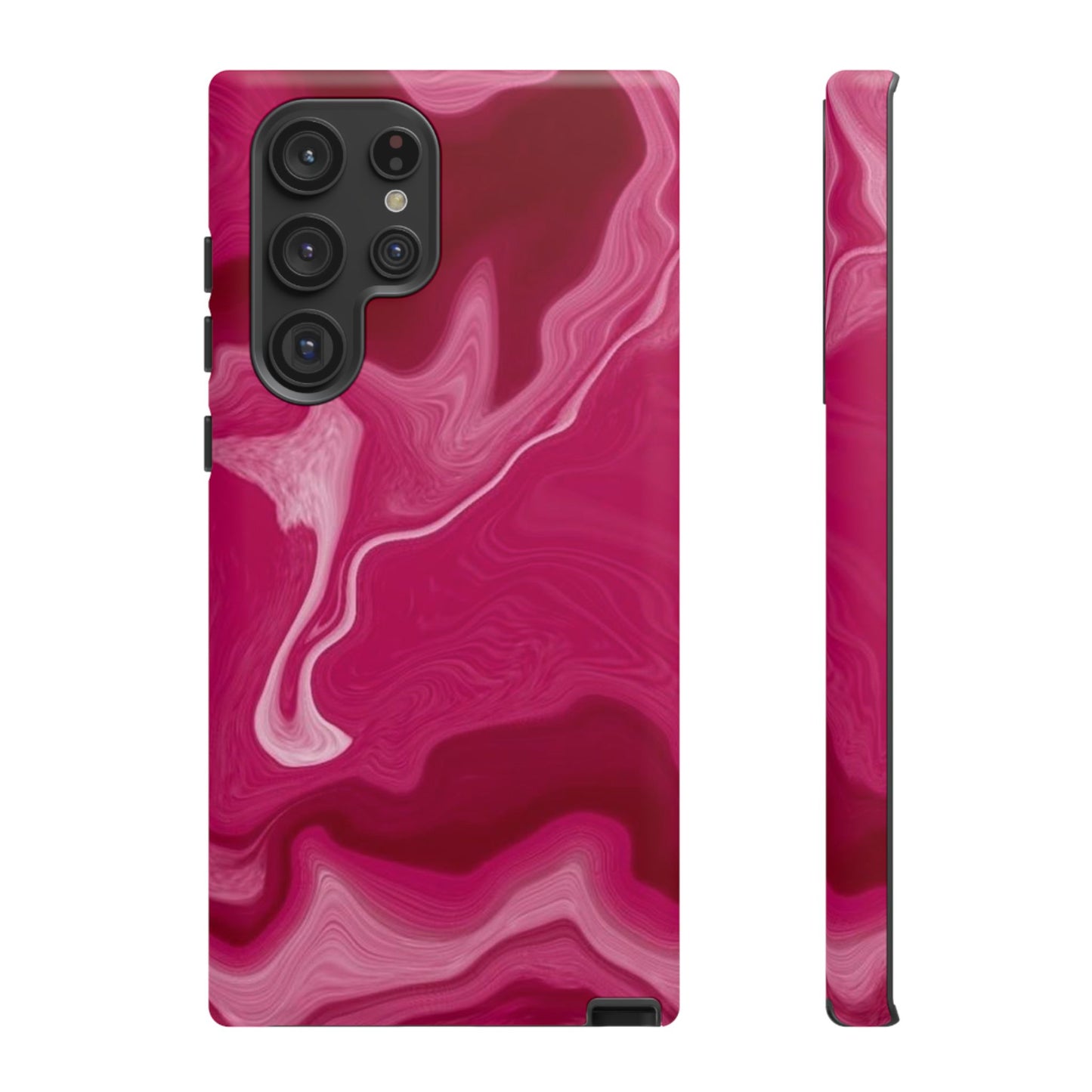 Tough Cases - Pink Marbled Phone Case for Stylish Protection