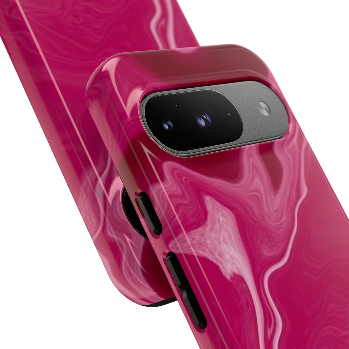 Tough Cases - Pink Marbled Phone Case for Stylish Protection