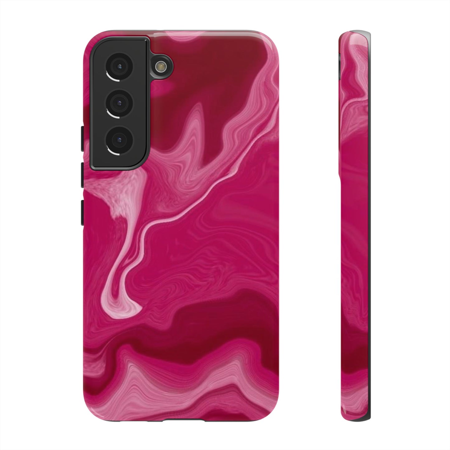 Tough Cases - Pink Marbled Phone Case for Stylish Protection