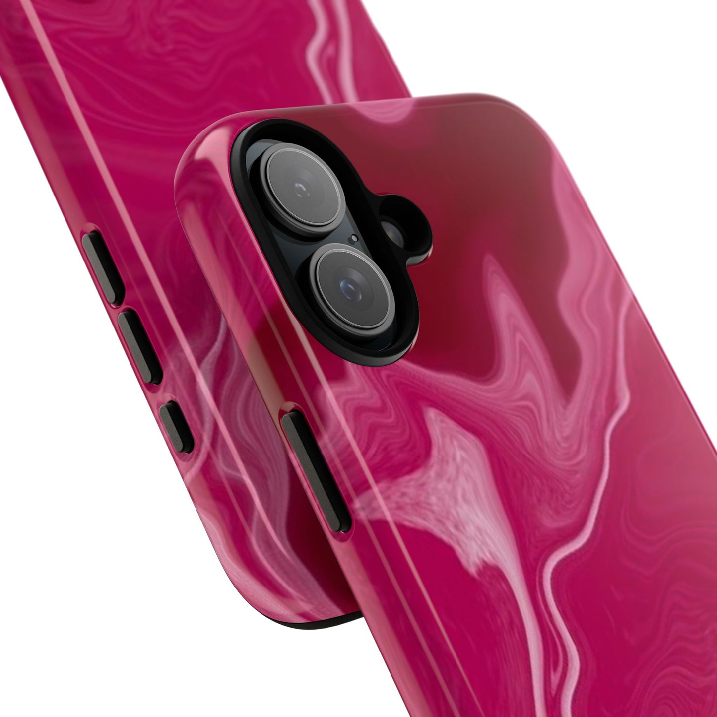 Tough Cases - Pink Marbled Phone Case for Stylish Protection