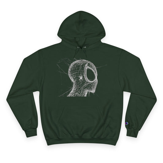 Champion Hoodie with Unique Graphic Design - Perfect for Superhero Fans