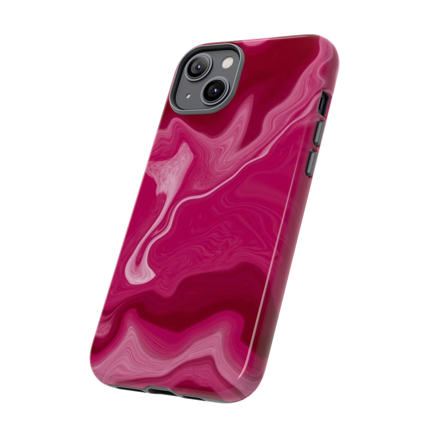 Tough Cases - Pink Marbled Phone Case for Stylish Protection