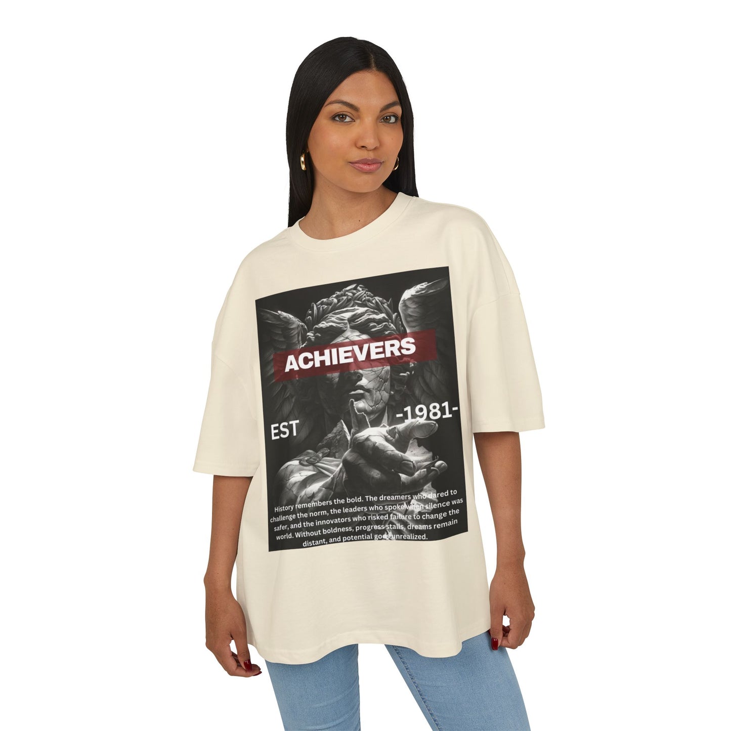 Achievers Box Tee - Inspiring Unisex Heavy Cotton Tee for Motivated Minds