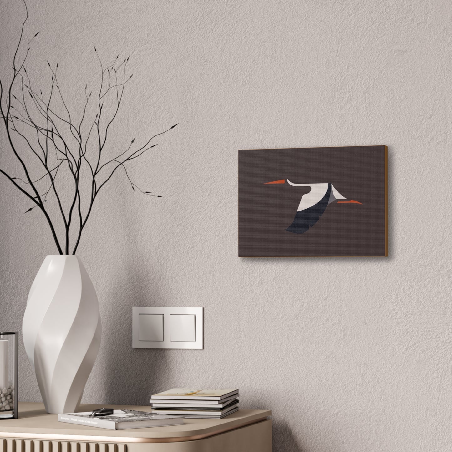 Modern Abstract Bird Canvas Wall Art - 0.75" Depth