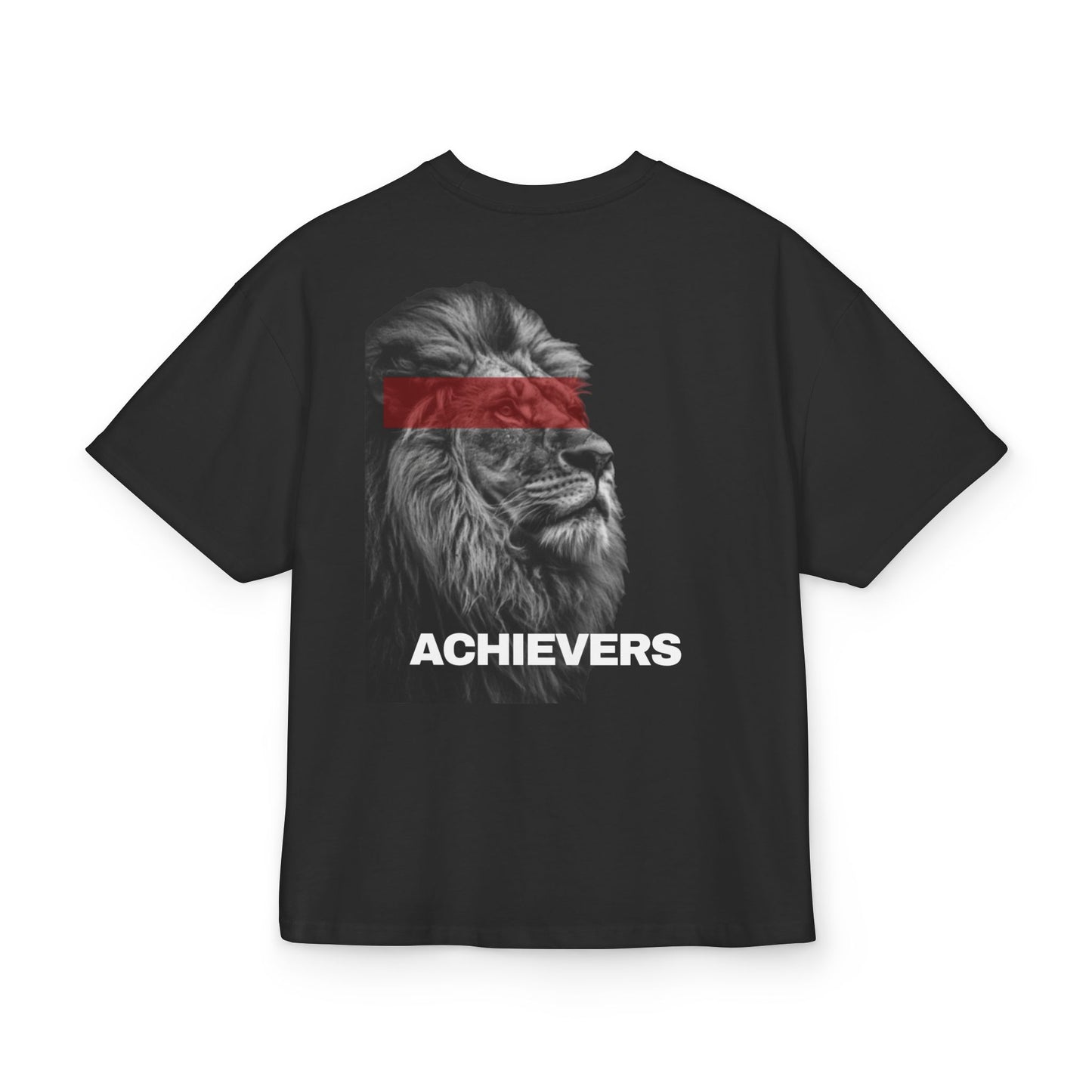 Achievers Unisex Ultra Heavy Cotton Box Tee - Bold Lion Graphic Tee