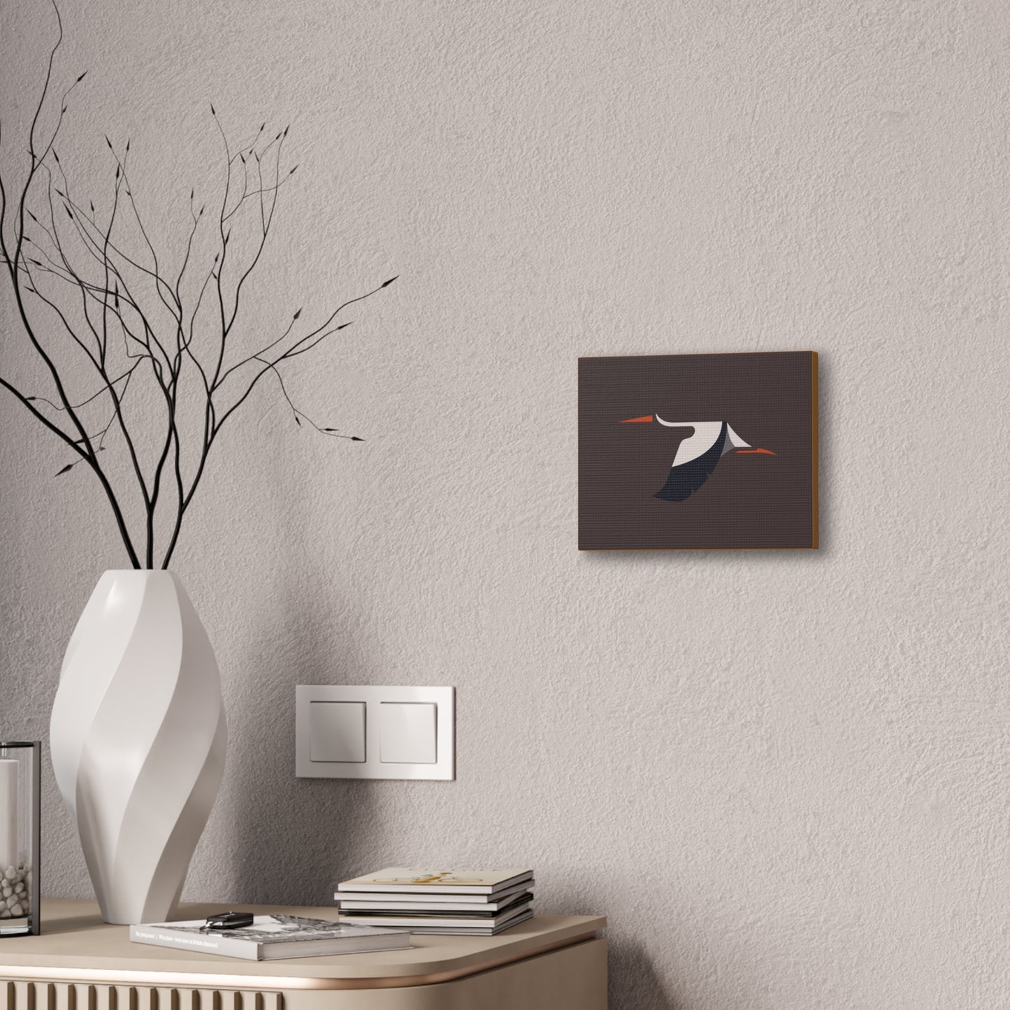 Modern Abstract Bird Canvas Wall Art - 0.75" Depth