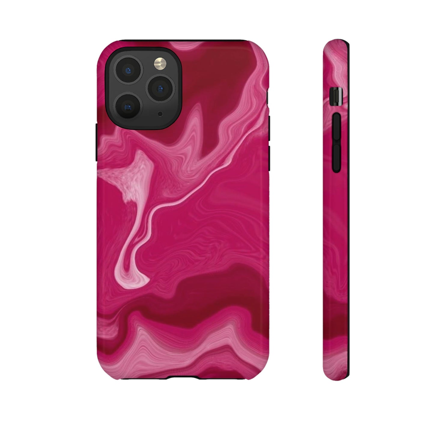 Tough Cases - Pink Marbled Phone Case for Stylish Protection