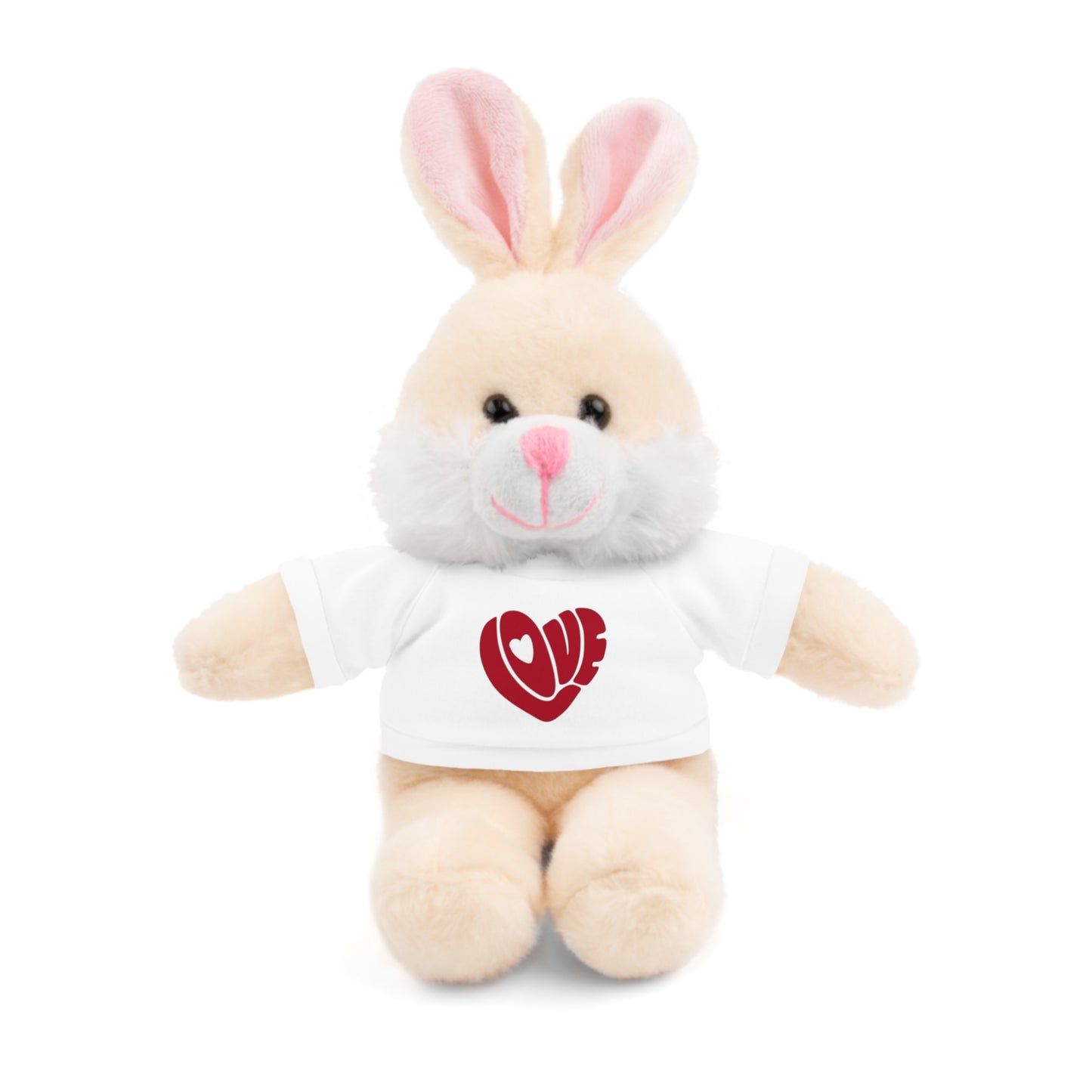 Love Heart Stuffed Animal with Tee - Perfect Gift for Valentine's Day and Special Occasions