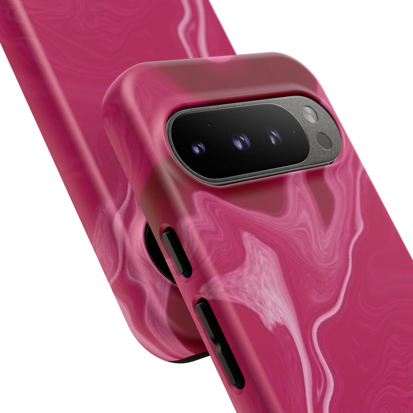 Tough Cases - Pink Marbled Phone Case for Stylish Protection