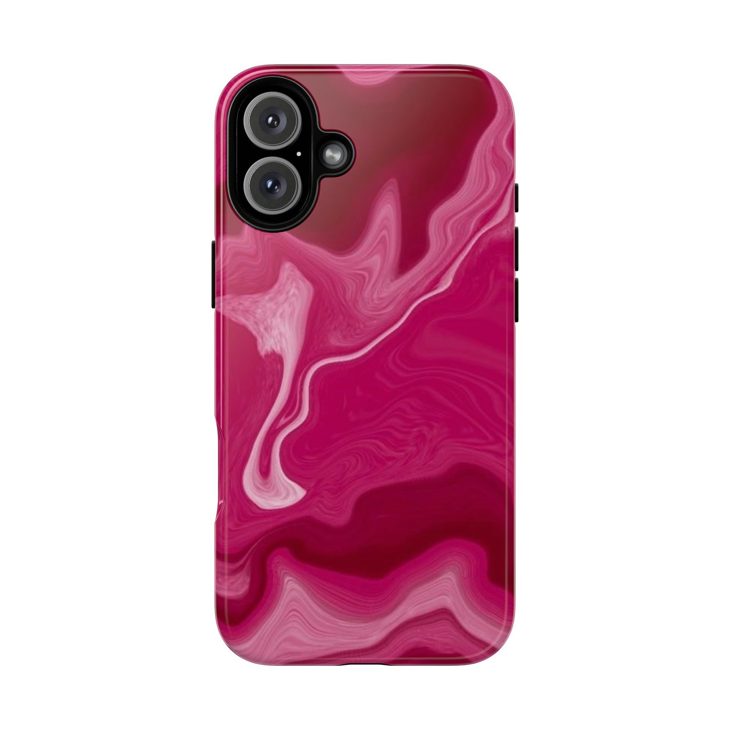 Tough Cases - Pink Marbled Phone Case for Stylish Protection