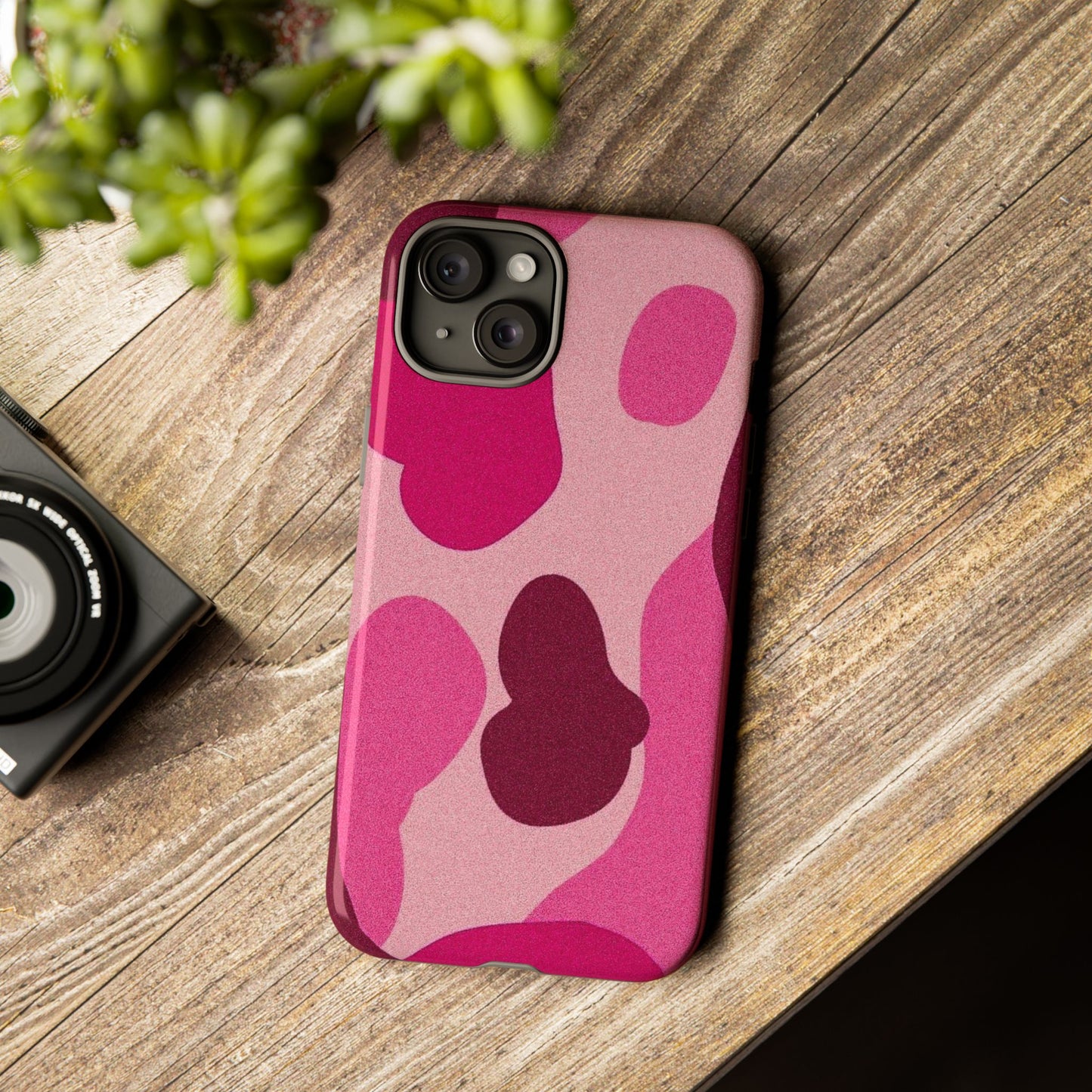 Trendy Pink Camouflage Phone Case - Tough and Stylish Protection