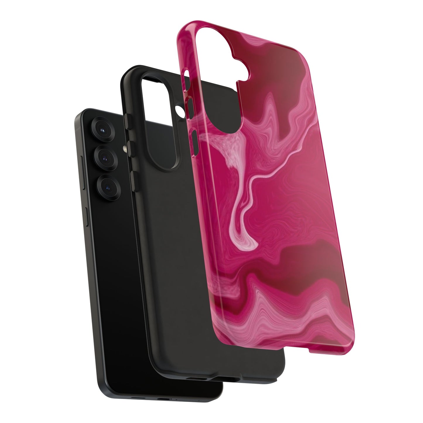 Tough Cases - Pink Marbled Phone Case for Stylish Protection