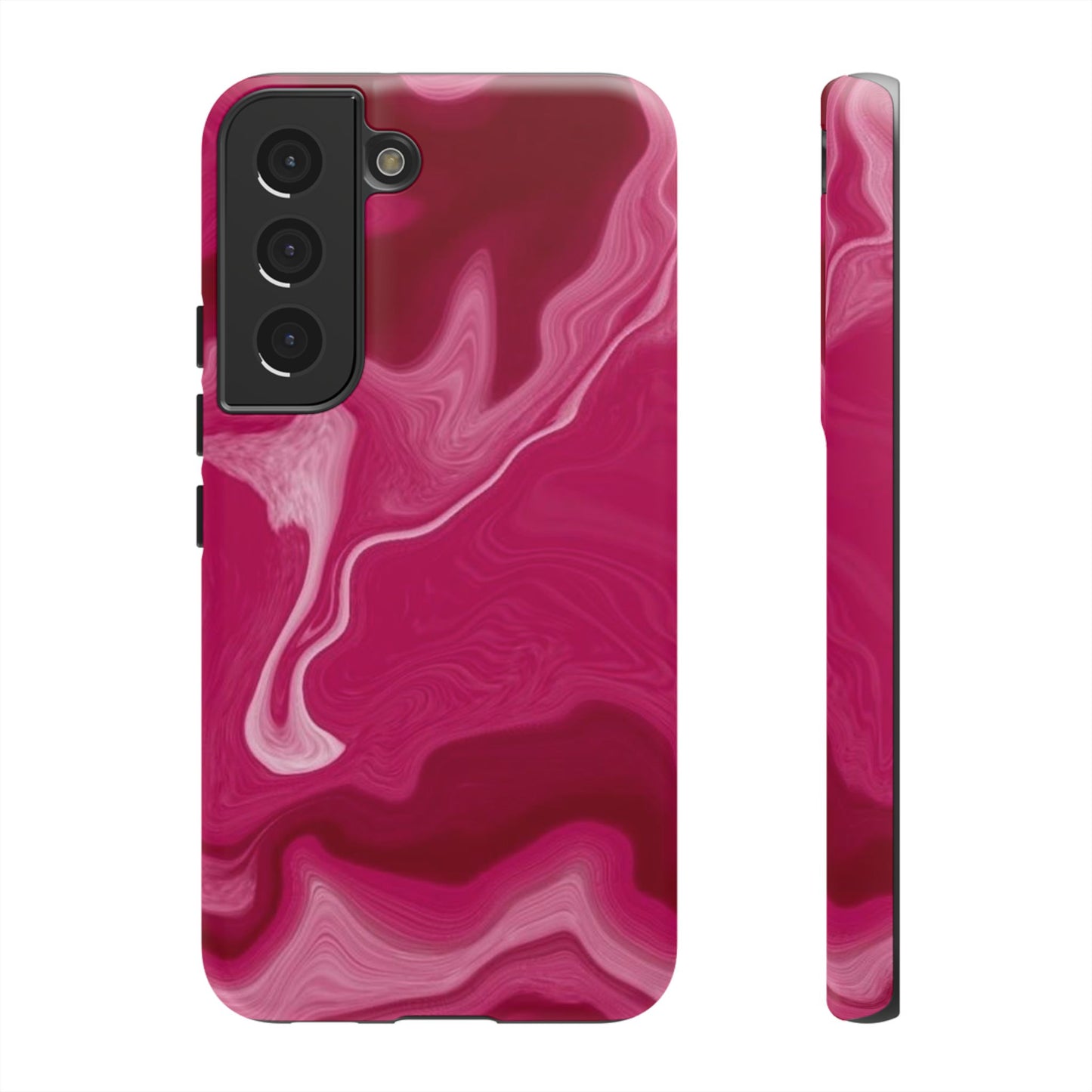 Tough Cases - Pink Marbled Phone Case for Stylish Protection