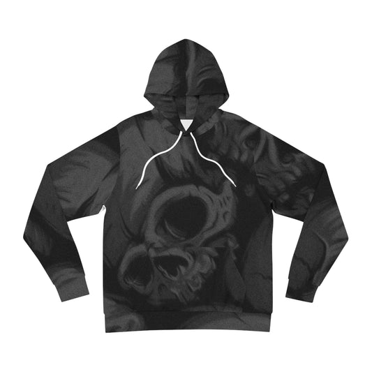 Edgy Skull Graphic Hoodie - Dark Aesthetic Fashion