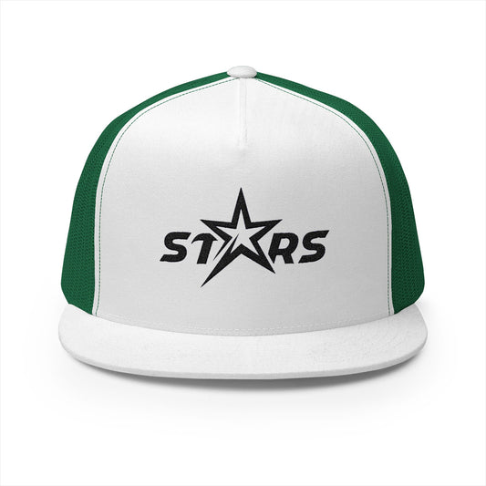 Stylish Stars 5 Panel Trucker Cap for Casual Outings