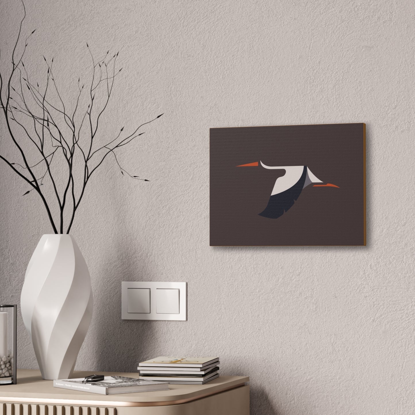 Modern Abstract Bird Canvas Wall Art - 0.75" Depth