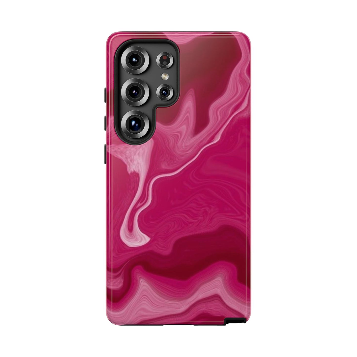 Tough Cases - Pink Marbled Phone Case for Stylish Protection