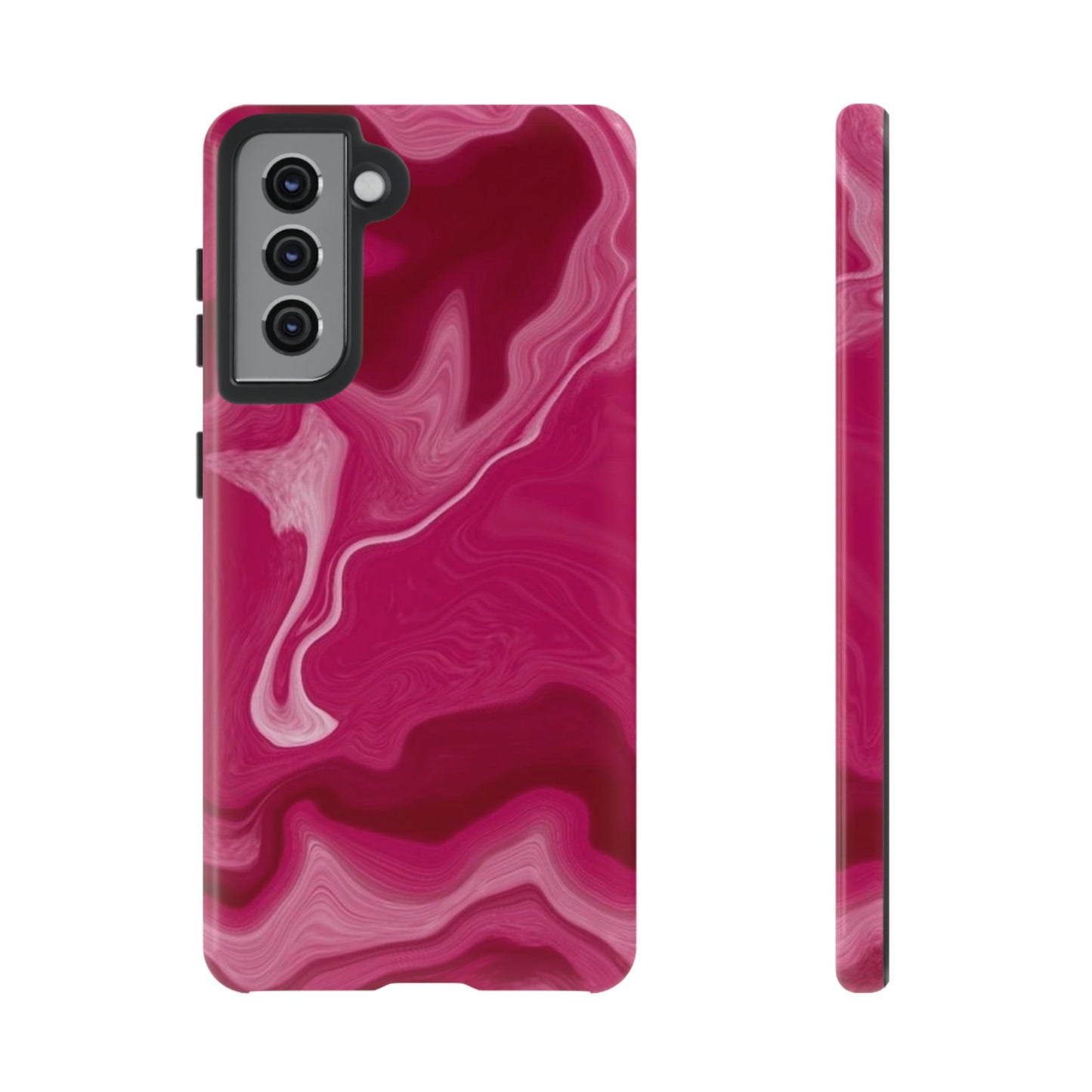 Tough Cases - Pink Marbled Phone Case for Stylish Protection