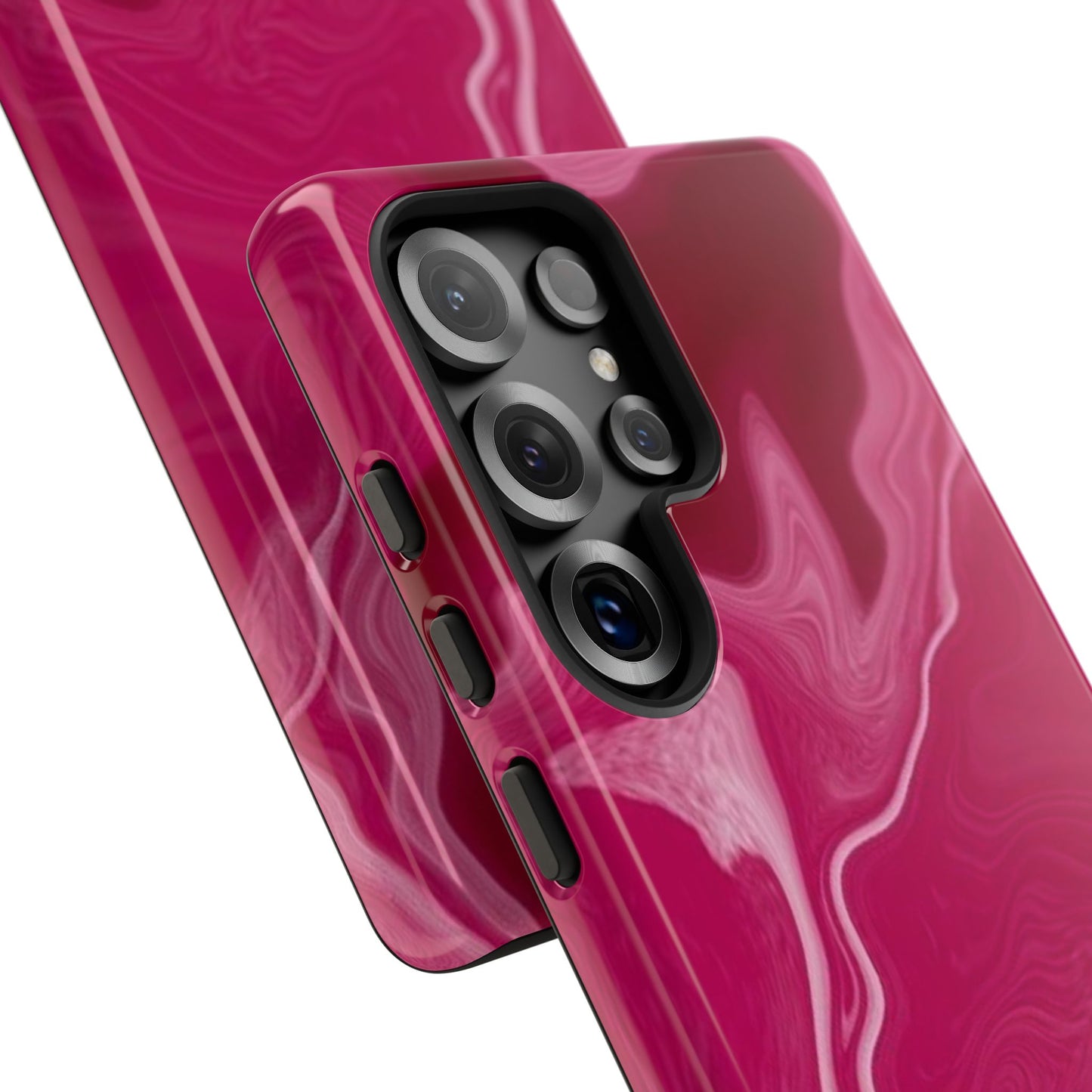 Tough Cases - Pink Marbled Phone Case for Stylish Protection