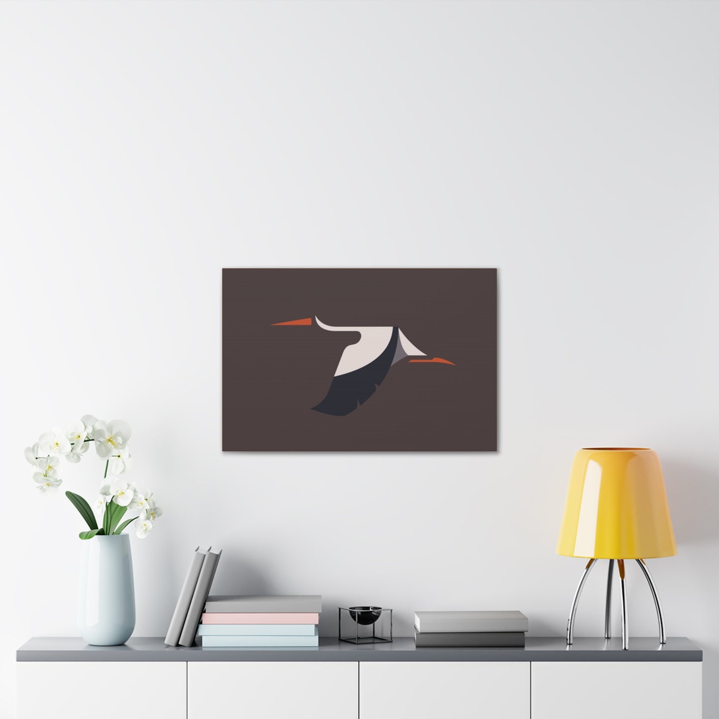 Modern Abstract Bird Canvas Wall Art - 0.75" Depth